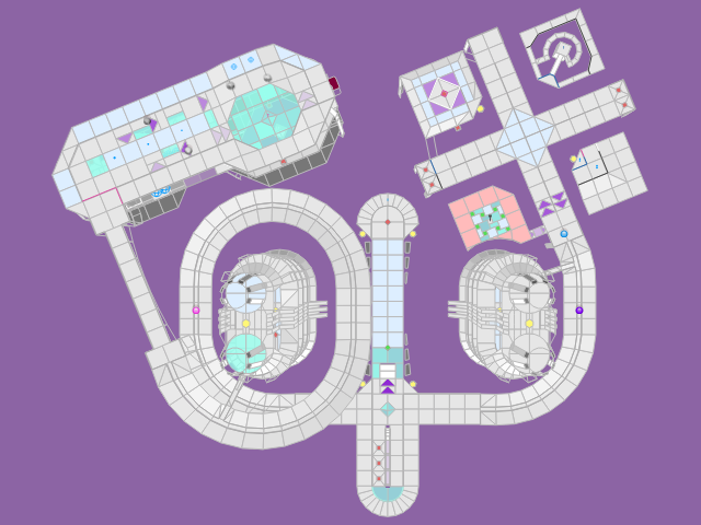Aerial view of genderfluid mission at start of play