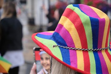 Rainbow hat