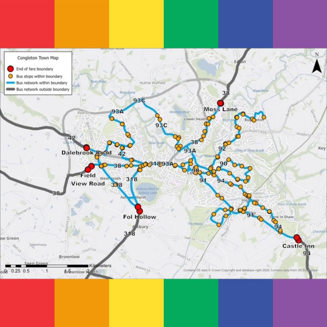 Free buses to Congleton Pride